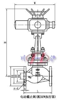 電動截止閥(配DZW執(zhí)行器)